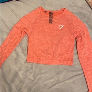 Women’s GYMSHARK seamless long sleeve crop top